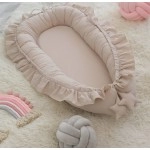 INS Baby Cute Bed Sleeping Nest Crib Lace Decoration with Pillow Travel Playpen Cot Infant Toddler Infant Cradle Mattress