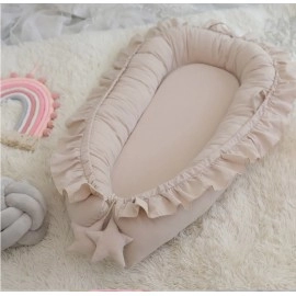 INS Baby Cute Bed Sleeping Nest Crib Lace Decoration with Pillow Travel Playpen Cot Infant Toddler Infant Cradle Mattress